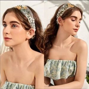 Brand New Stylish Embroidered Floral Lace Headband Hairband